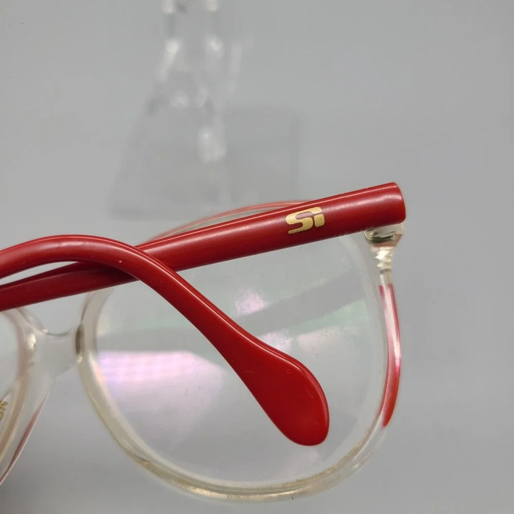 Cellidor Emc Sili SI 202 F335 Vintage Eyeglass Frames Red Germany 54-14-130